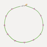 Lamu Child Necklace Silver Drop 2- Watermelon