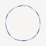 Lamu Necklace Gold Delica - Lagoon