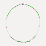 Lamu Child Necklace  Silver Drop 1 - Watermelon