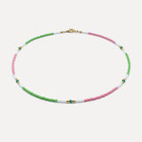 Lamu Necklace Gold Bead - Watermelon