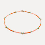 Lamu Necklace Gold Drop - Papaya